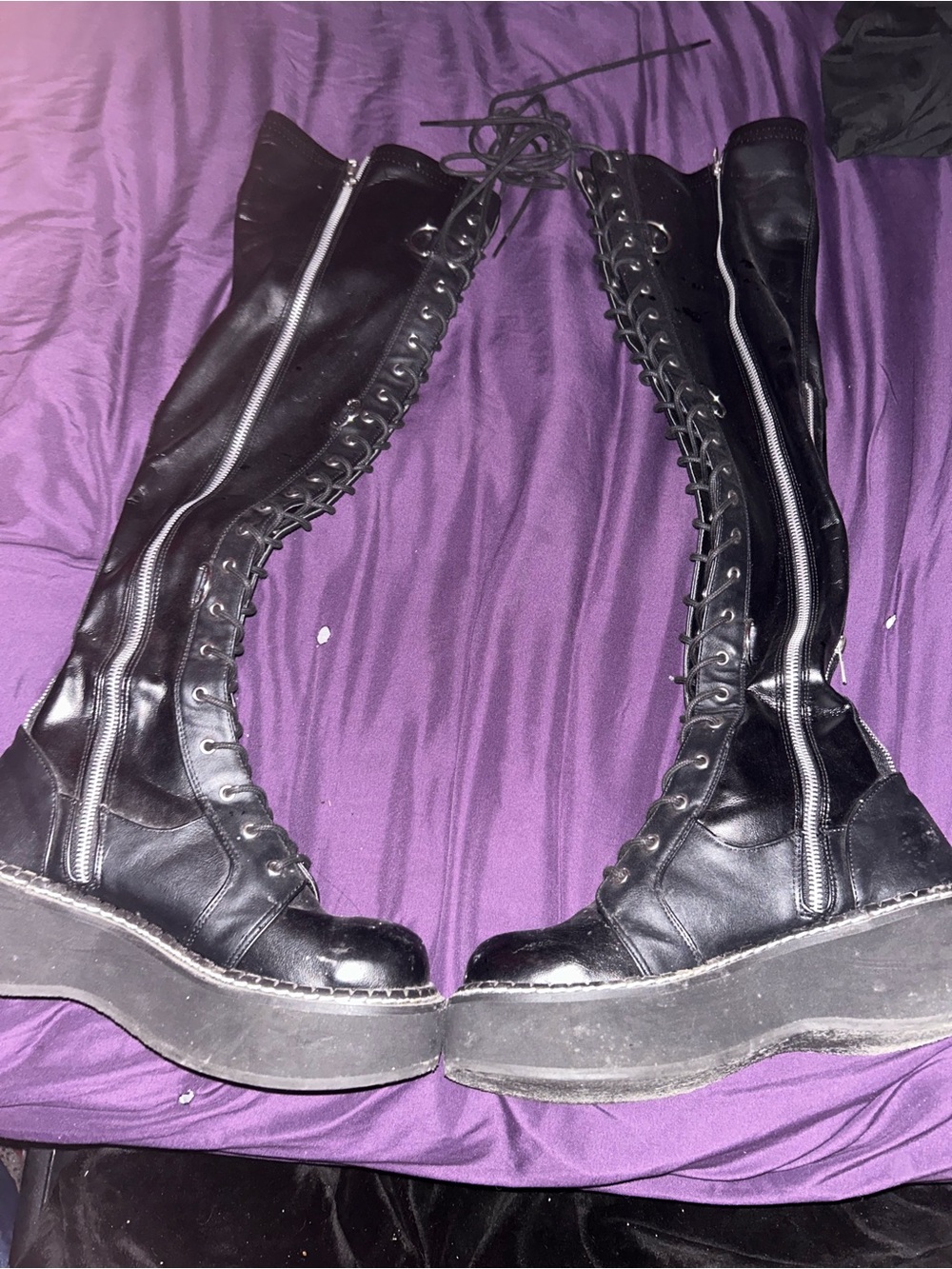 EMILY-375 PLATFORM THIGH HIGH BOOTS